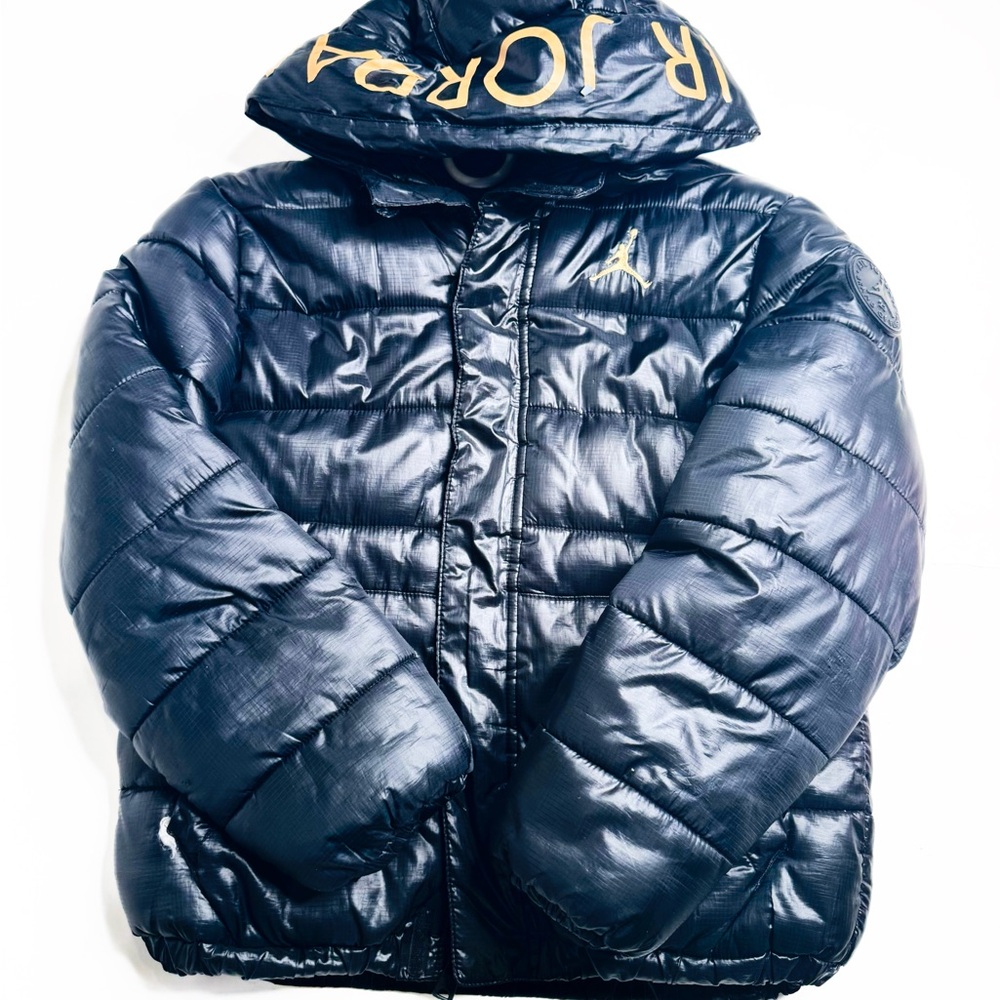 Air Jordan Black Puffer Jacket (Kids)